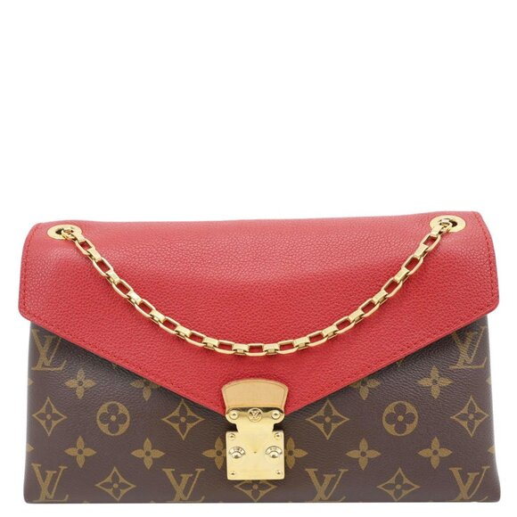 Louis Vuitton Pallas Chain Monogram Canvas Crossbody Bag Cherry - Picture 3 of 14